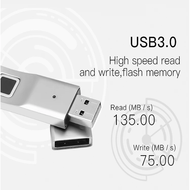 USB1.1/USB2.0/USB3.0 Новый 0 05 s отпечатков пальцев шифрование 32G Мини-металлическая USB