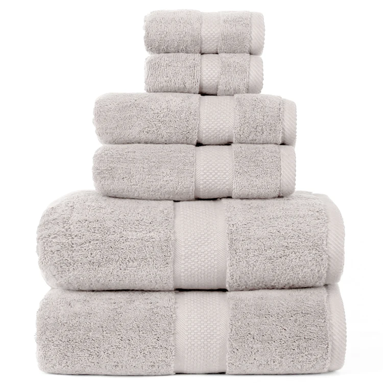 Cheap price 100 percent cotton bath towels towel sets include wash cloth hand towels for sale