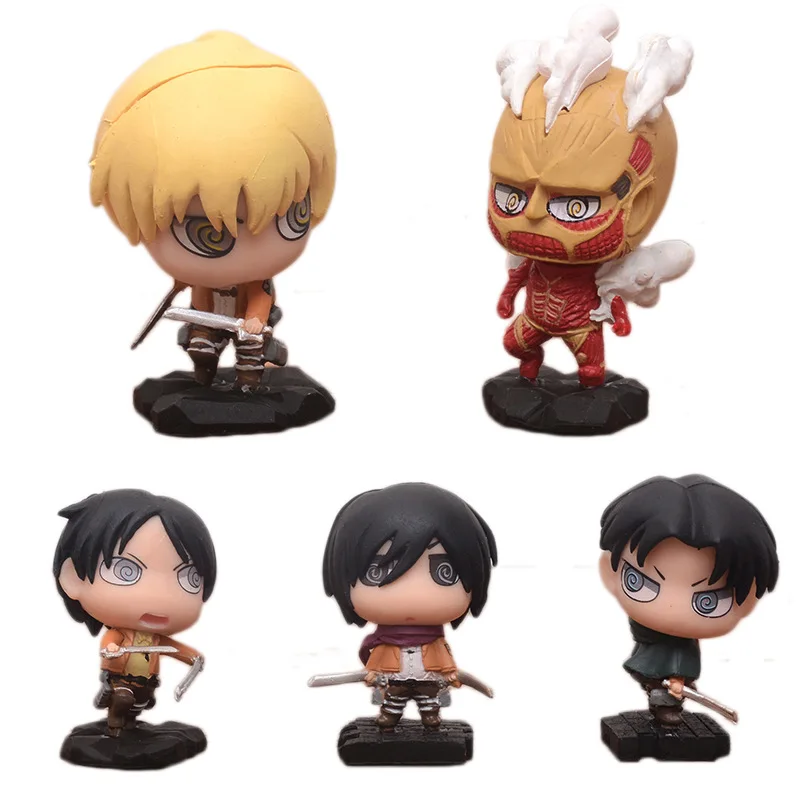 Hot Sales Figure Dolls Customized OME PU Vinyl Toys Pvc Plastic Mini Attack on grant Toys Anime Figure Action Figure