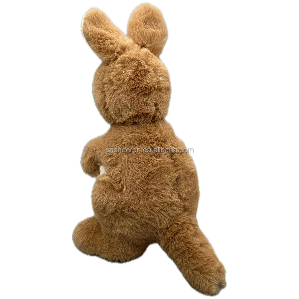 Souvenir Birthday Gift For Kids Custom Plush Stuffed Kangaroo Toy Customizable Kangaroo Pup Size Plush Toy