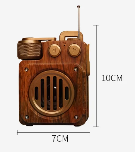 HS-2955 портативный Fm радио со встроенным динамик вода трансферная печать Поддержка BT/AUX/USB/TF слот