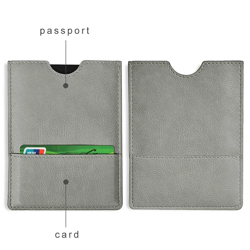 Custom Travel Passport Cover Slim RFID Blocking Leather Travel Passport Holder
