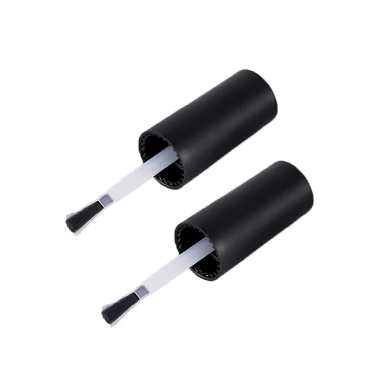 Square Nail Polish Set Empty UV Gel Polish Bottle 15ml Clear Black Cap Glass Bottle for Nail Polish