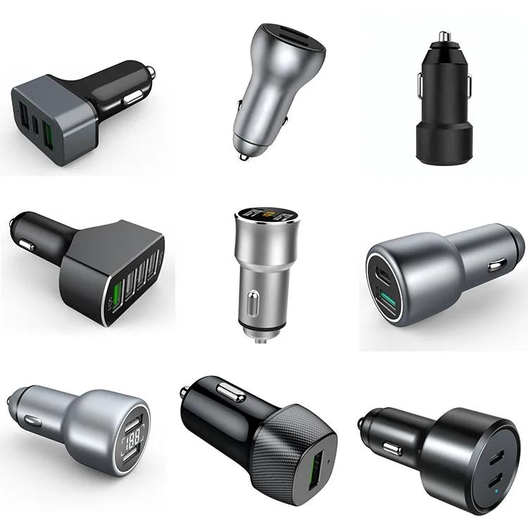  CE FCC Usbc автомобильное зарядное устройство с двойным Usb-адаптером Pd для Iphone Type