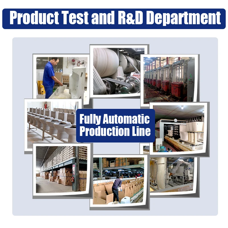 European Bathroom Modern Toilet Bowl Washdown Rimless Close Couple Toilet Square Two Piece Toilet