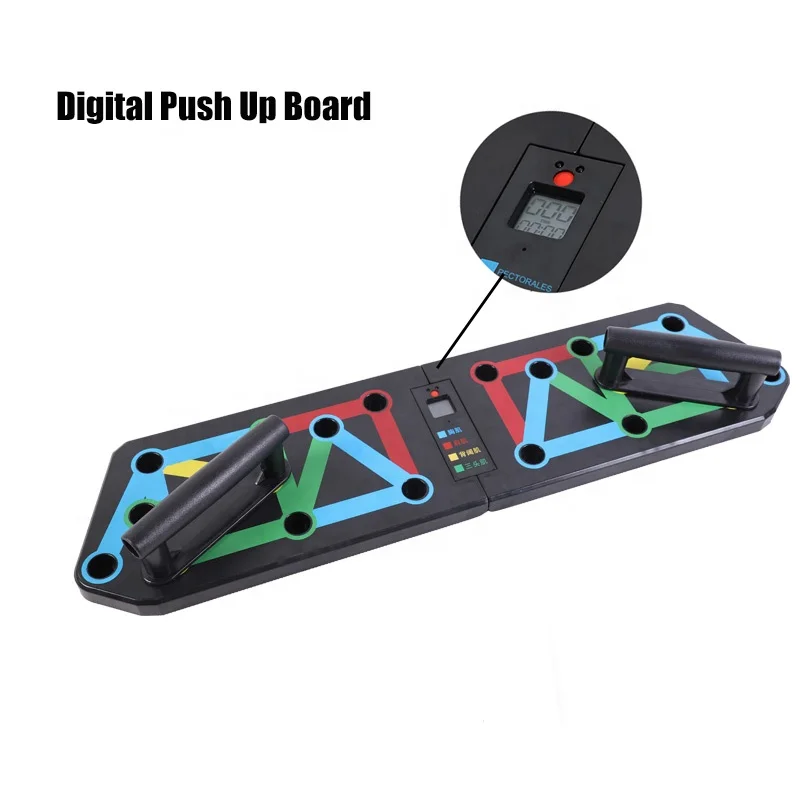 Factory Price OEM Push Up Handles 9 in 1 Push Up Rack Board With Counter and Timer