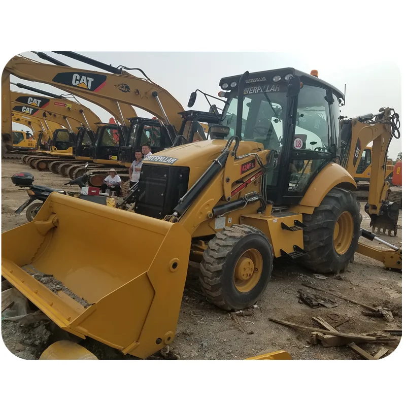 Cheap Used construction machine cat 420 420F2 backhoe loader CATERPILLAR used backhoes cat 420F Tractor backhoe loader