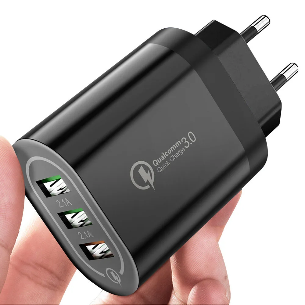 
Qc3.0 charger usb fast charging head US standard 18w fast charging head square 3.0 fast charging charger manufacturer 