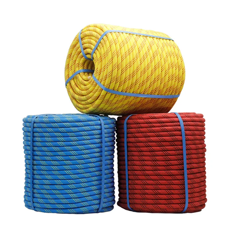 Outdoor Climbing Rope 10mm/12mm/14mm/16mm/18mm/20mm High Altitude Safety Static Rope