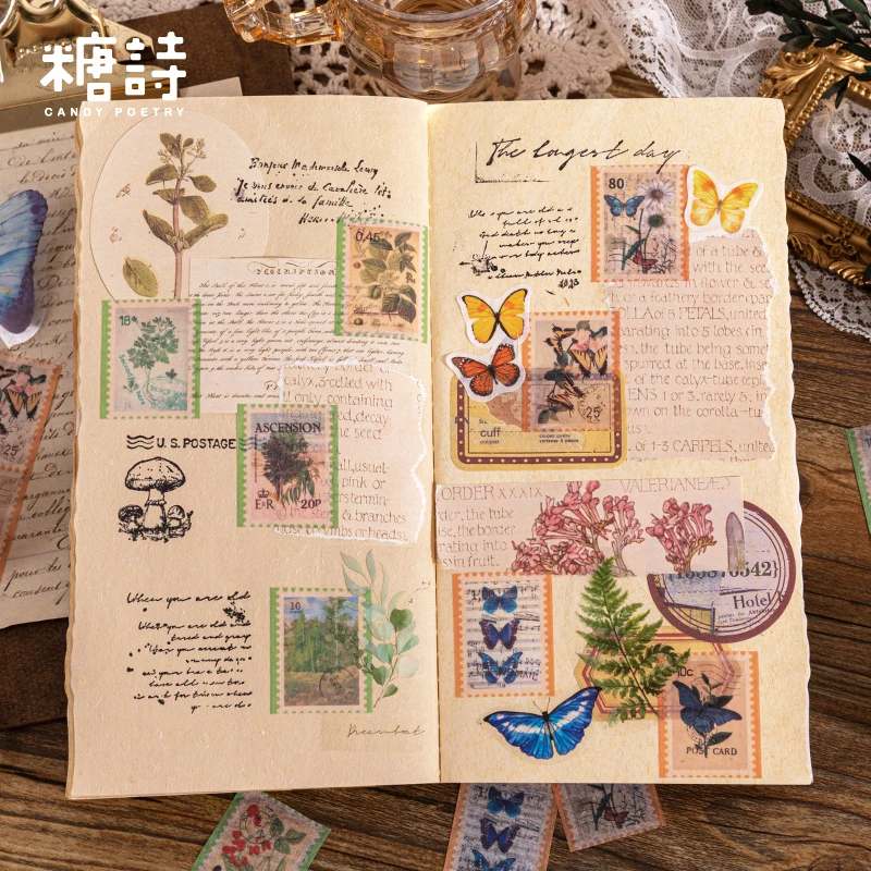 6 design 30mm*3m Washi Masking Tapes Stamp Sto  Decorative Adhesive tapes Junk Journal  Scrapbooking DIY Paper Japanese Stickers