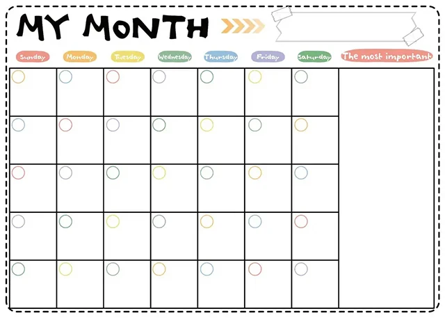 Magnetic Planner Kids Office Magnet Calendar Weekly Planner Fridge magnets