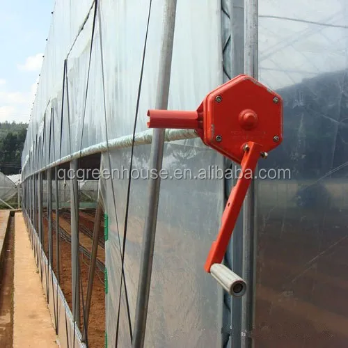 Greenhouse Curtain Ventilation System Sidewall Manual Roll Up Motor