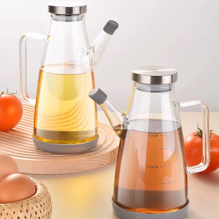 New Kitchen Home Use Glass oil bottles for kitchen condiment bottle Oil and vinegar pot
