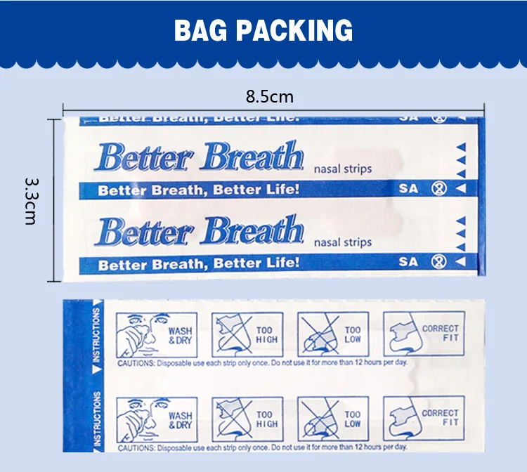 Sleep Strips Advanced Nasal strips for Better Nose Breathing Improved Night time Sleeping