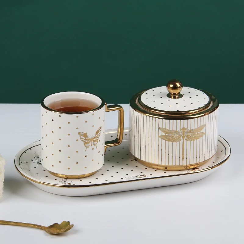 Hot sale high quality custom color 8pcs nordic coffee cuo with saucer for home hotel