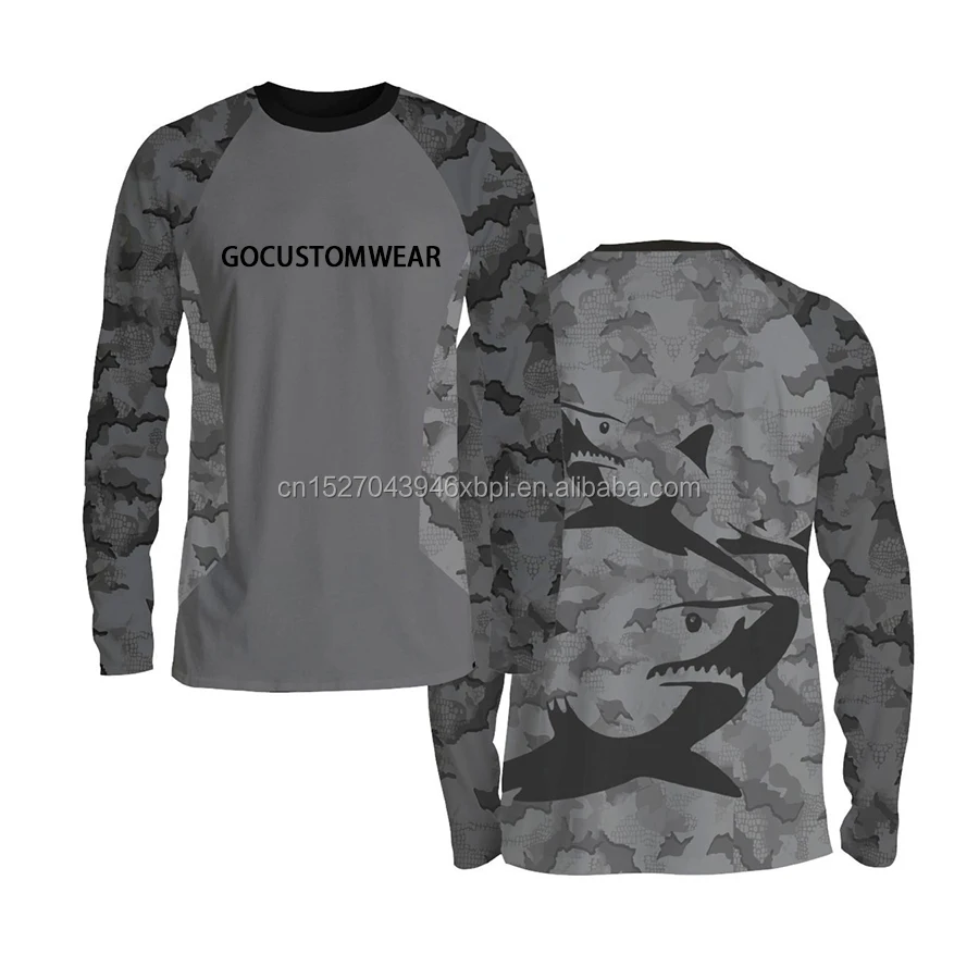 Best-selling performance dry fit fishing t shirts clothes Custom For Fishing