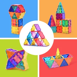 42Pcs Magnetic Building Blocks for kids Strong Magnet Montessori Toy kids learning toy gifts Promote Creativity for Boys Girls