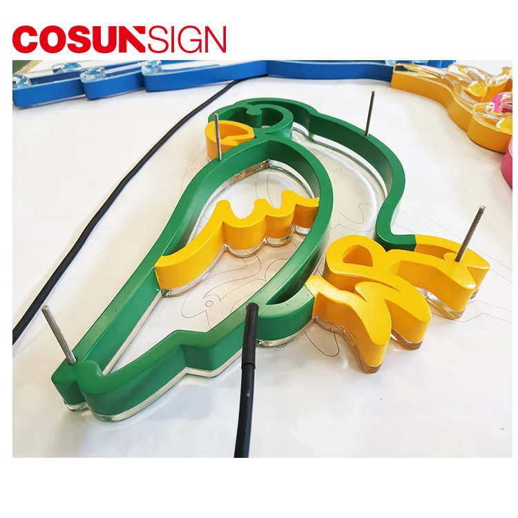 Outdoor Advertising Display Vintage Acrylic Led Electronic Neon Beer Sign