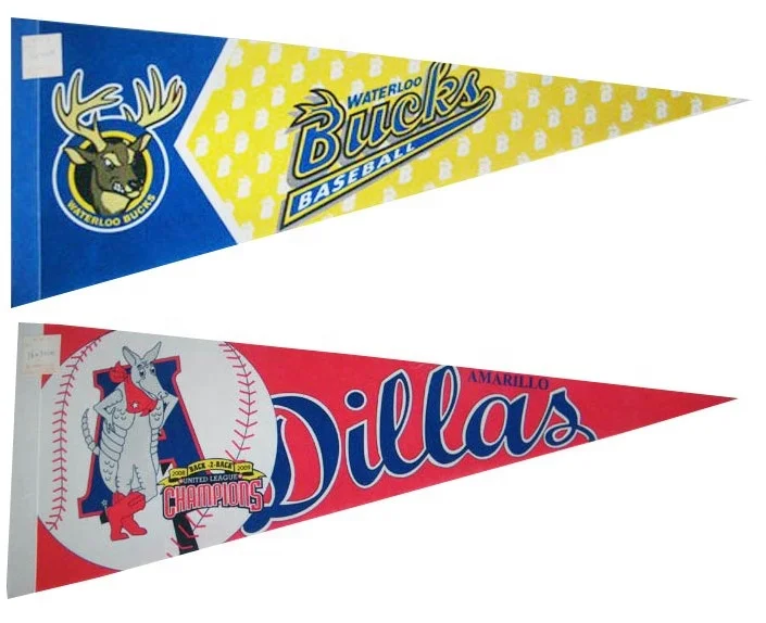 Custom image pennant banner felt pennants wholesale mini pennant Felt flag for promotion