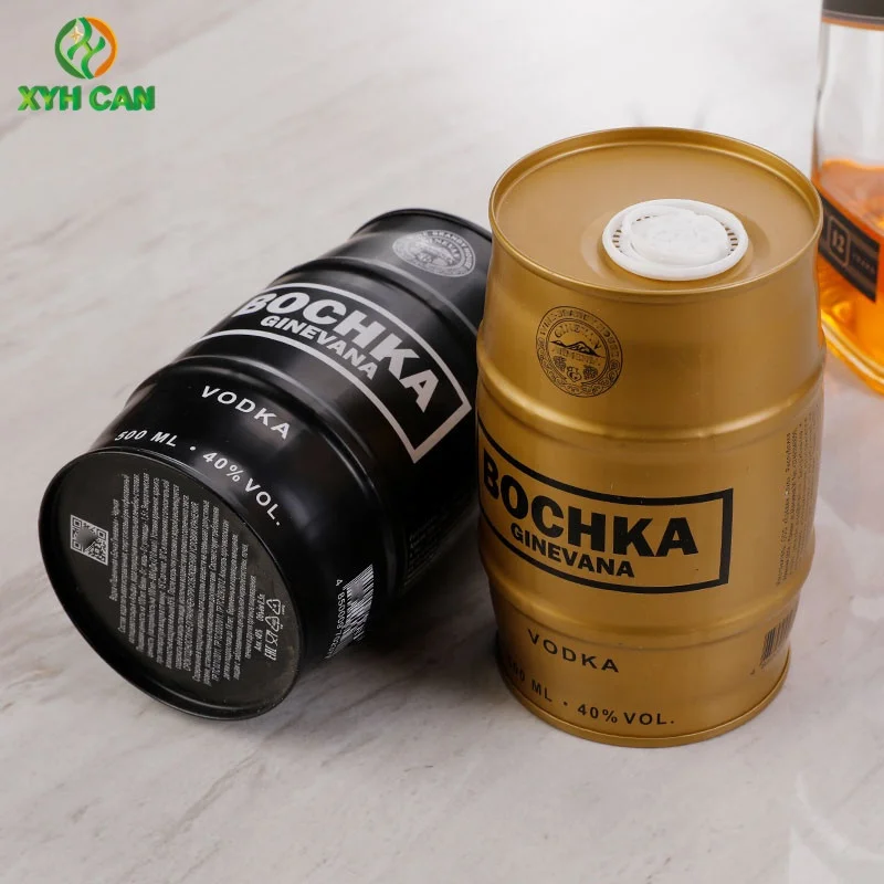 500ML-700ML Food Grade Tin Jar for Vodka Tequila