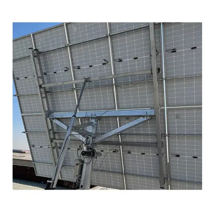home solar price solar tracking system single and dual axis support components slew drive Solar Racking Systems