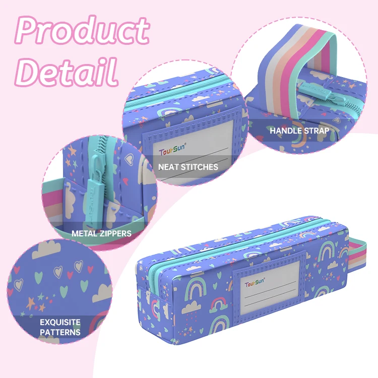 New Zipper School Pencil Bags Small Size 3d Eva Kawaii Cute School Kids A Pencil Case