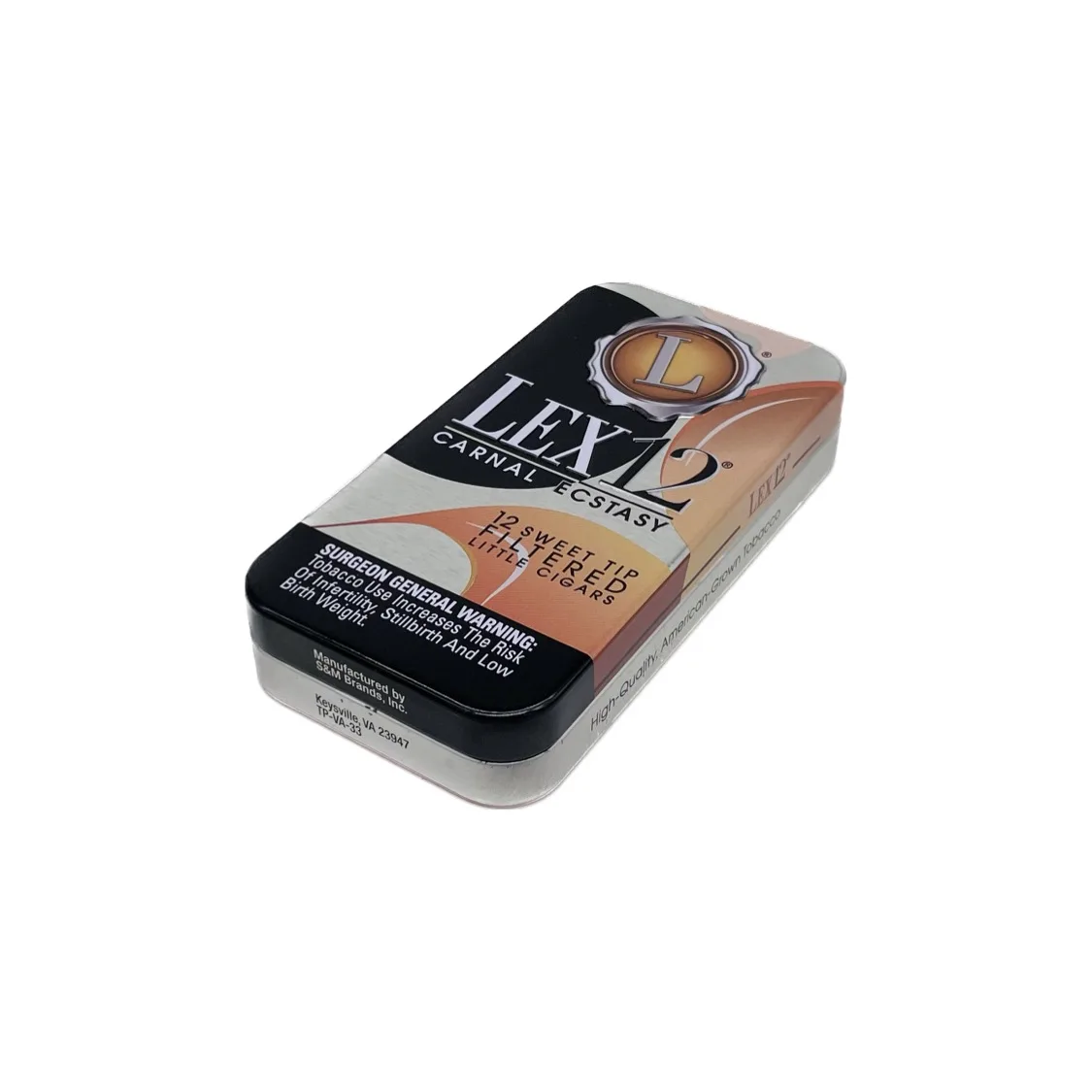 Tin Cigarette Cases OEM Rectangular Metal Boxes for 12 Cigars