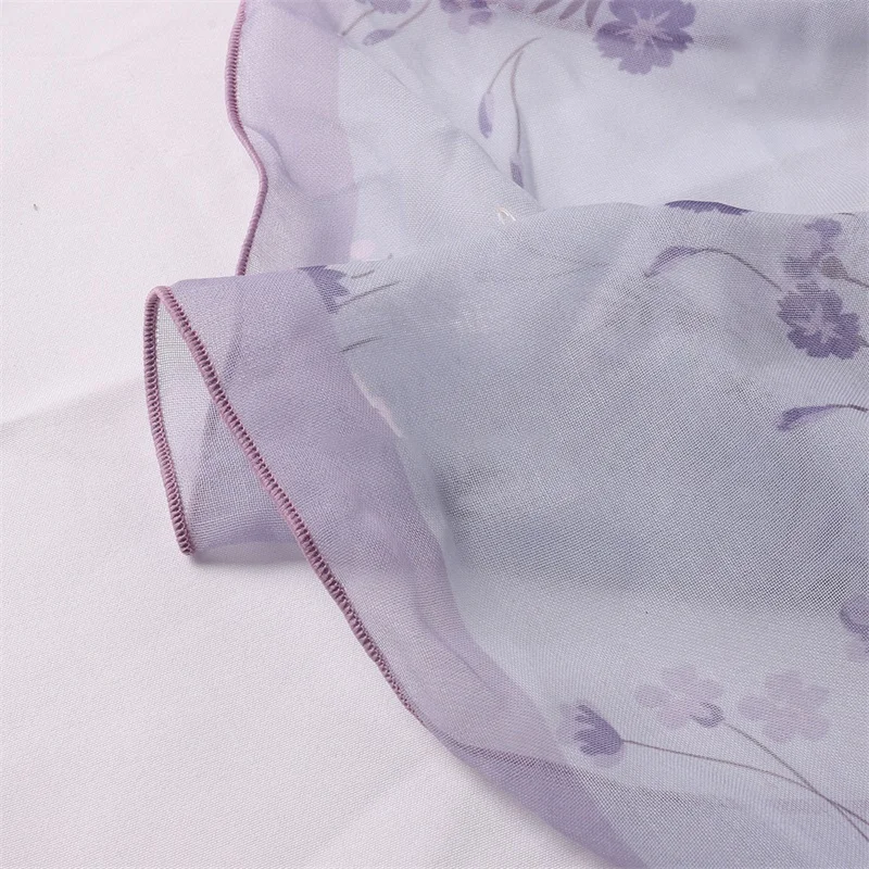 custom printed foulard cotton chiffon hijabs muslim veil capital musulman accessories scarf women clip