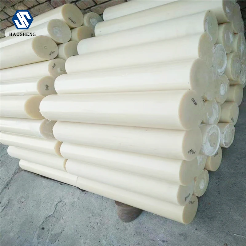 Wholesale Price White Solid Plastic Abs Ptfe Hdpe nylon 66 rods Pom Plastic Mc Nylon PA Rod Manufacture