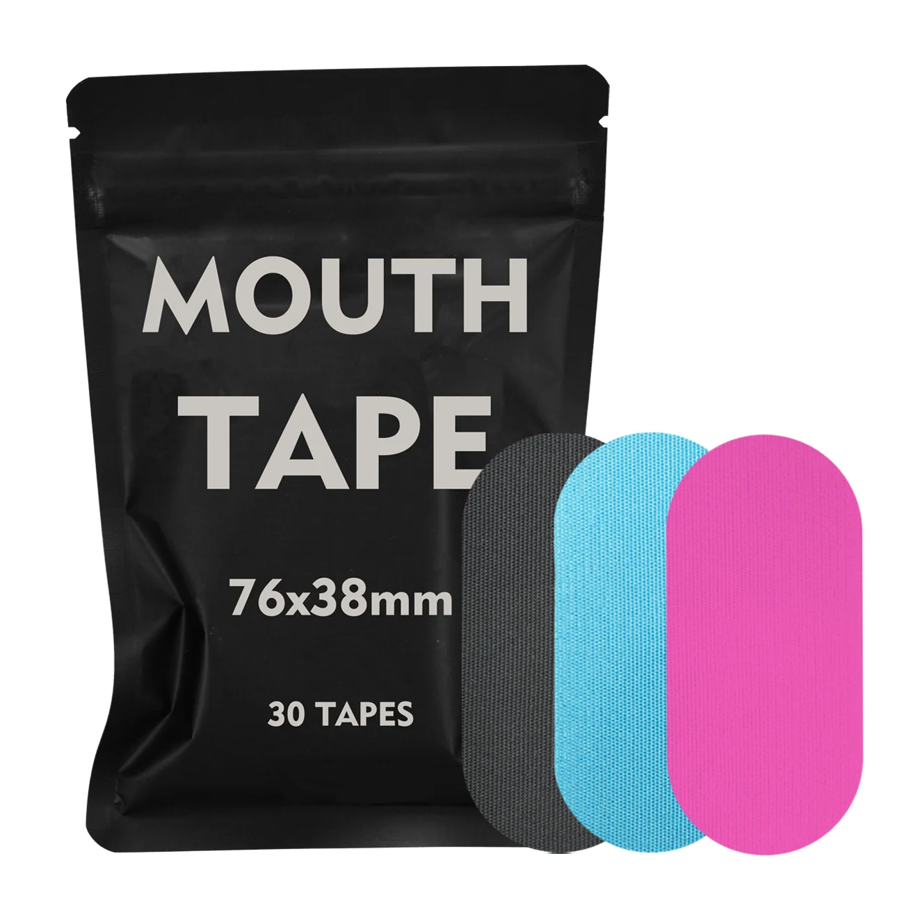 OEM Latex Free Sealing Bouncy Mouth Tape Kinesiology for Sleeping Black
