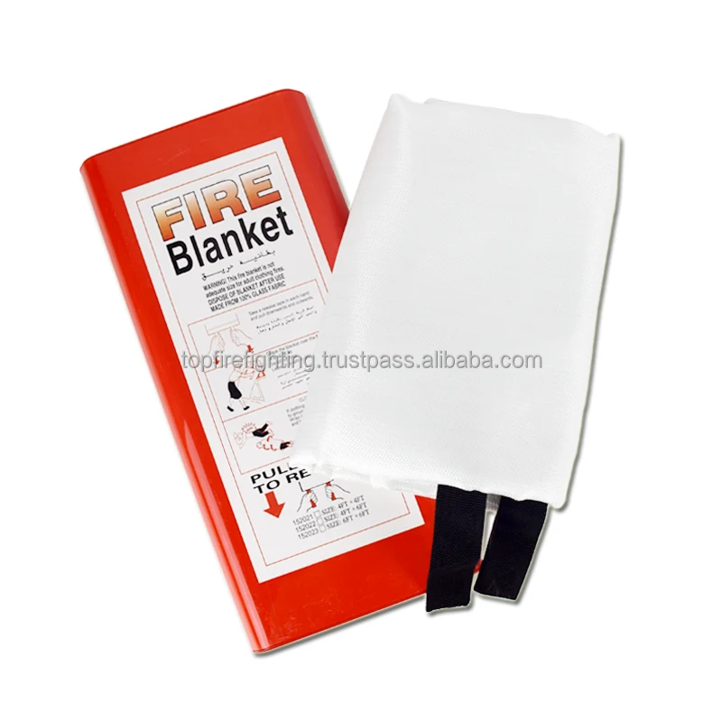 1.2x1.2m Standard Emergency Fire Retardant Protection Heat Insulation Fiberglass Fire Blanket for sale