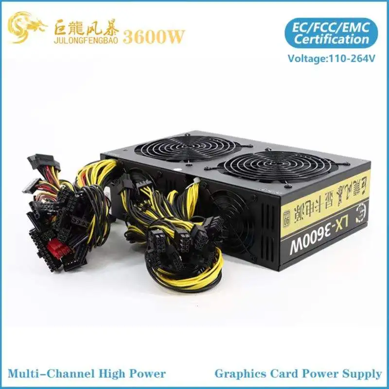 Блок питания Atx Gold 3450 Вт 3600 8 Gpu 12