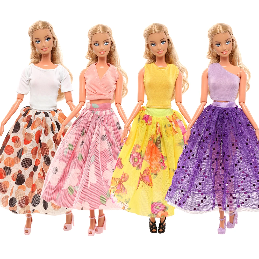 Whoesale New Fashion Beautifully 4 Piece Doll Skirts for 11.5 inch Doll for Kids Game Toys