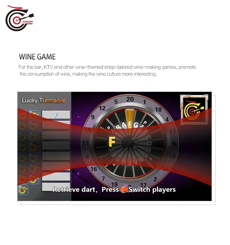 LED YL Dart Board Machine Video Capable Electronic Indoor Online Game Bar