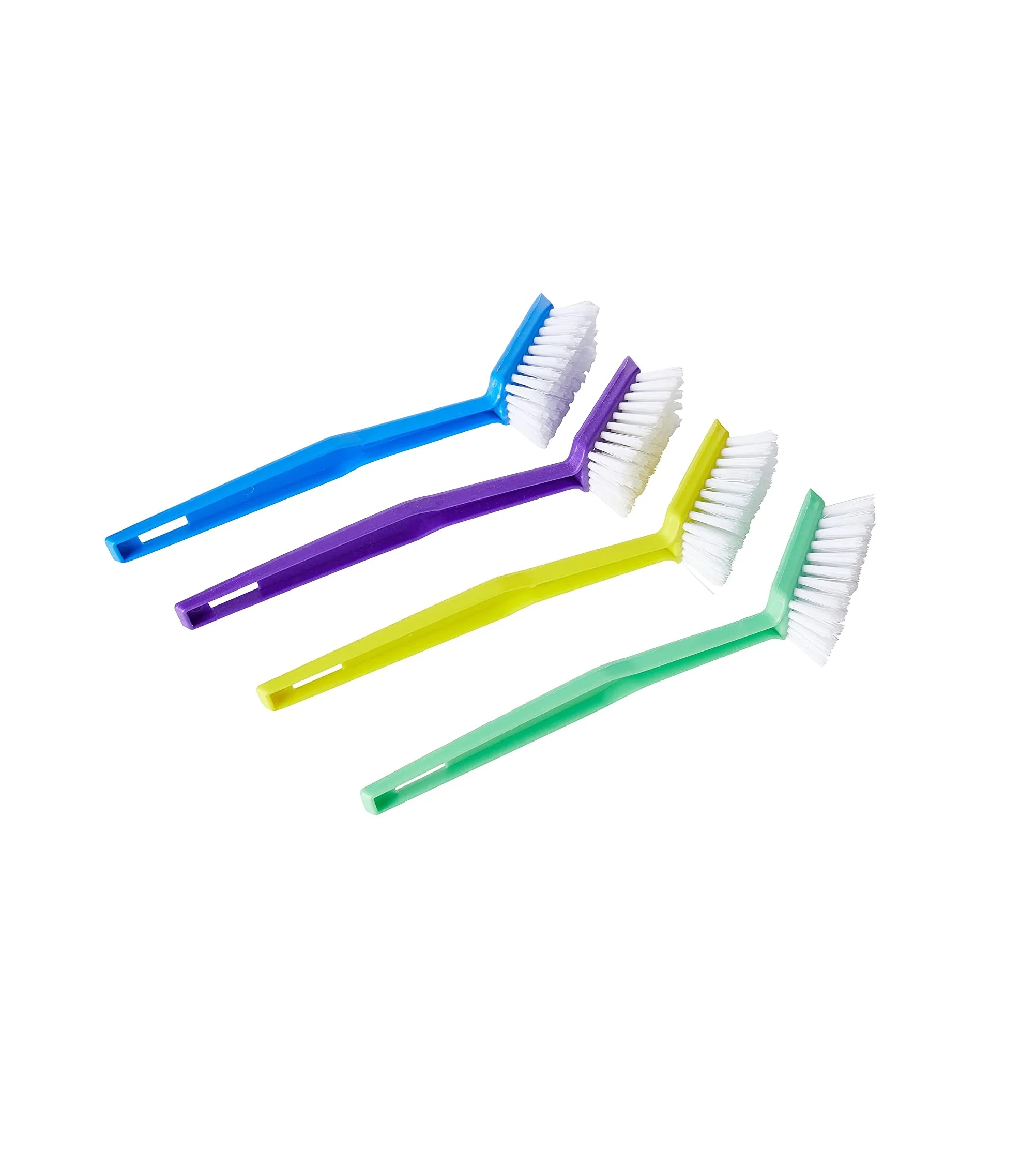 High Quality Eco-Friendly Dish Cleaner Long Dish Brush with Soft Plastic Bristles and Strong Handle Pack of 4 for Kitchen Use