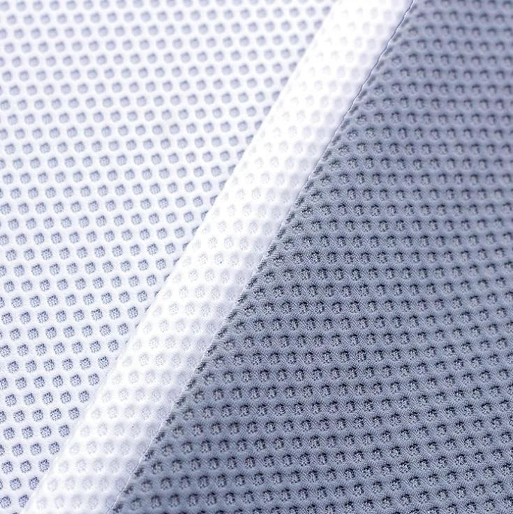 
Soft Honeycomb embossed 160g polyamide elastane Knit Fabric for T shirt sportsuit Gloves 