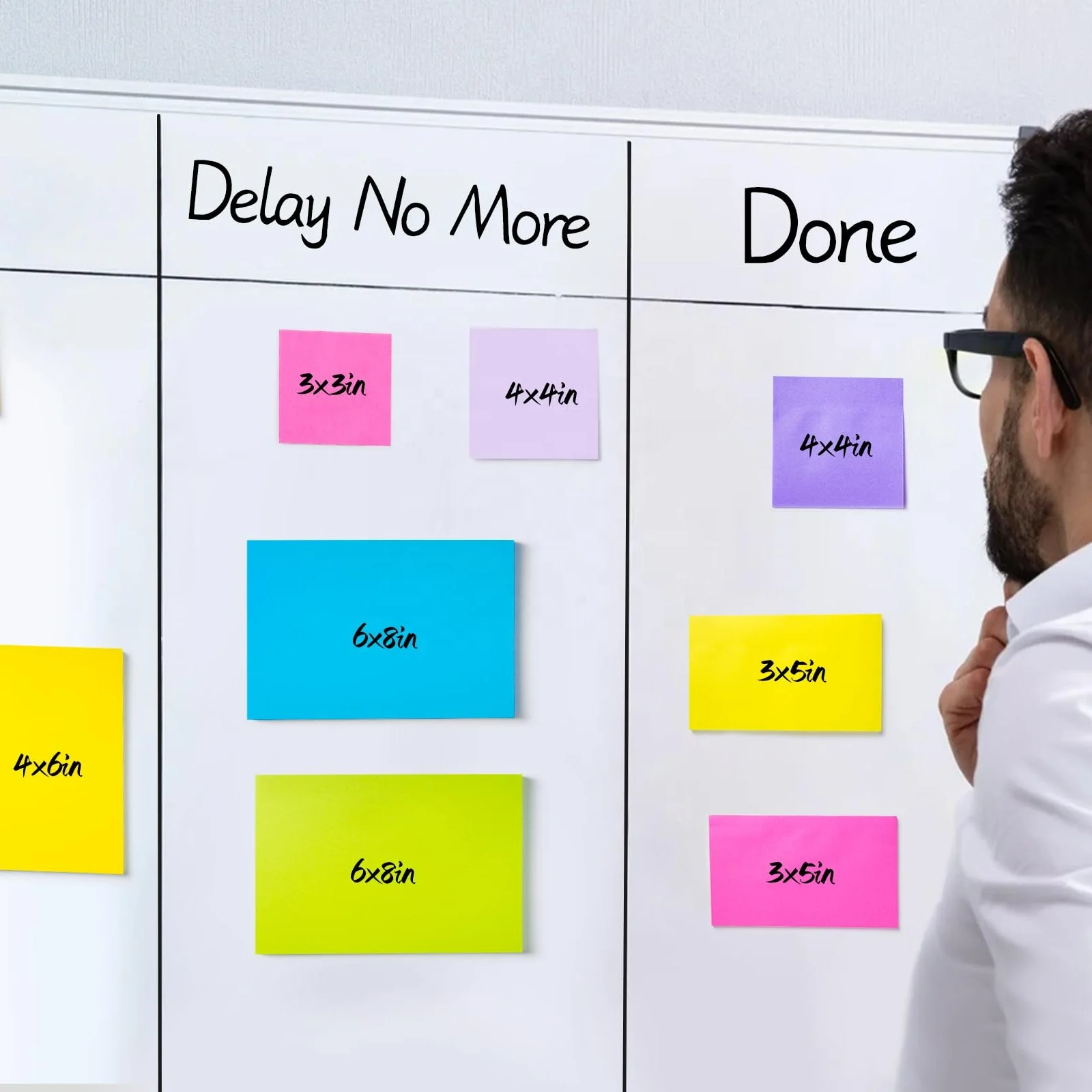 Wholesale Customizable Unique Sticky Notes  Aesthetic Personalized Stationery Reusable  Custom Logo Office Stick Notes