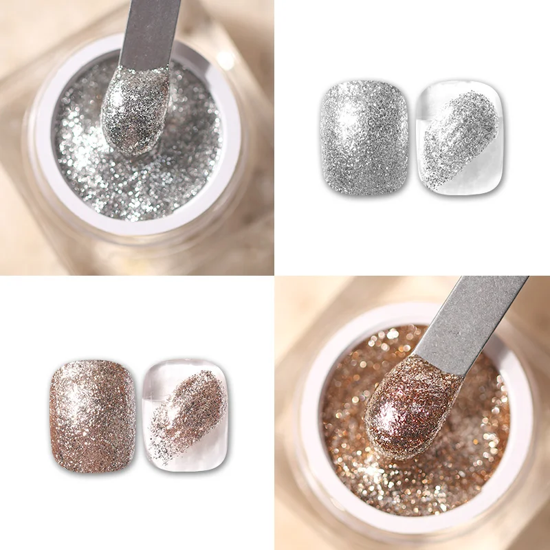 HS Private Label 4 Colors Soak Off UV Gel Shiny High Density Platinum Gel Polish