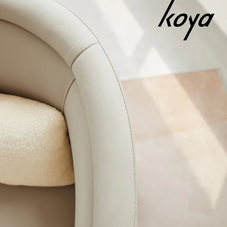 Modern luxury french arm chair design lounge chair leather living room barrel leisure chair