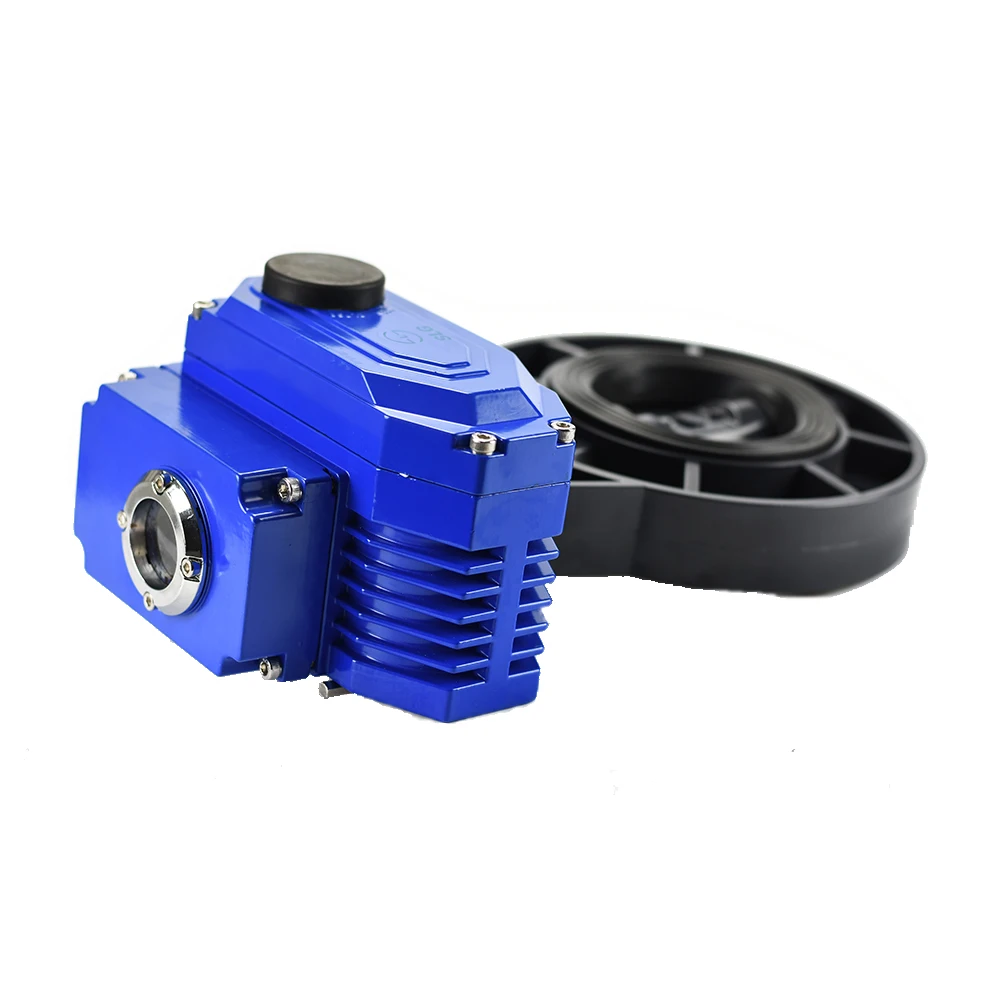On off electric motor operated butterfly valve 12v