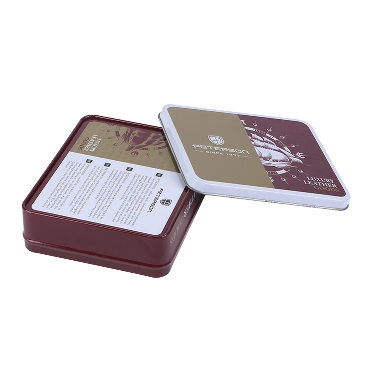 Square Coffee Tea Tin Box Green Tea Container With Tea Cans