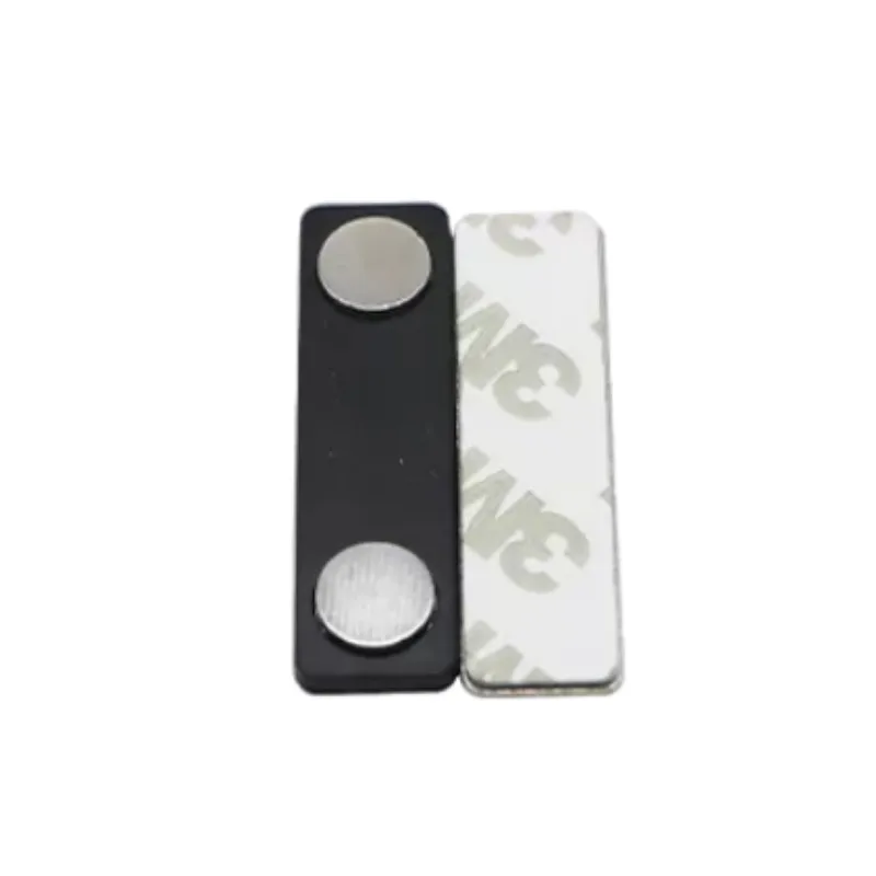 custom logo pvc blank plastic name badge magnetic tag magnet