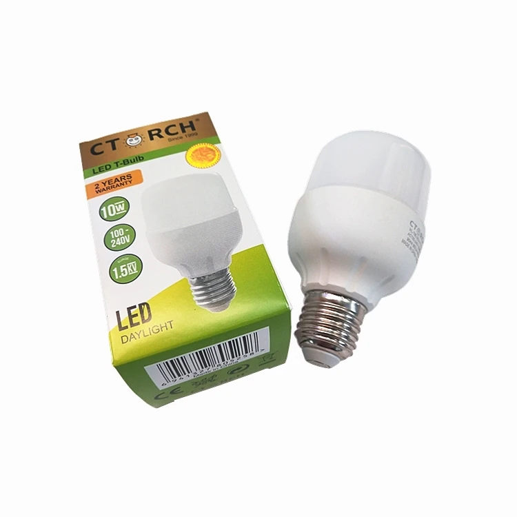 CTORCH Wholesale Factory Price E27 B22 China Manufacturers 10W lights LED T Shaped Light Bulb
