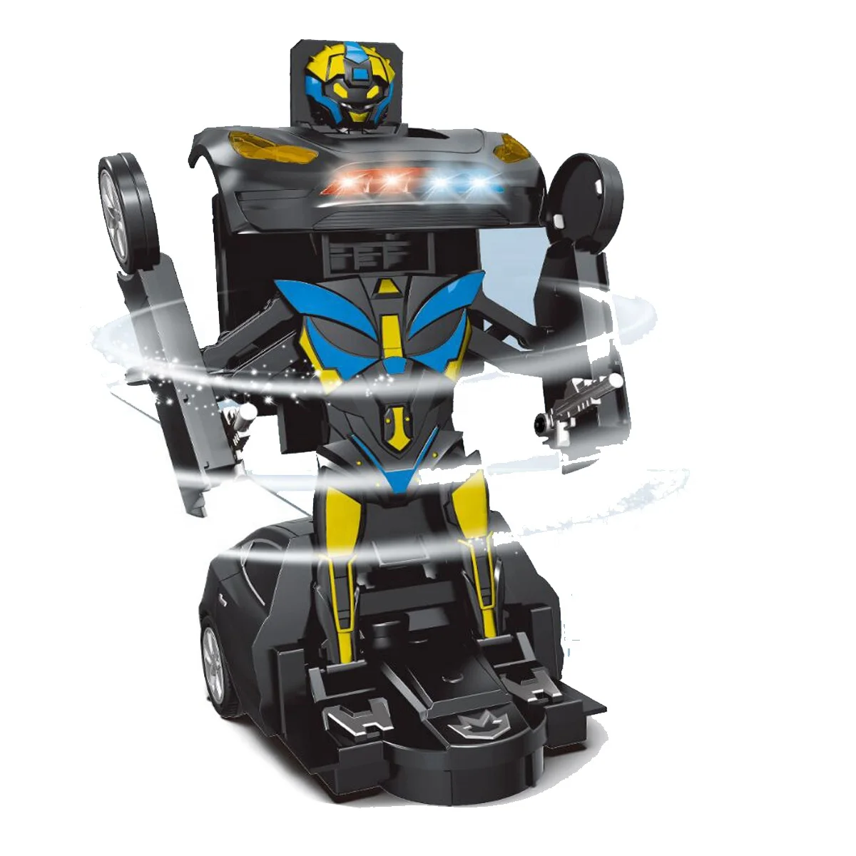 KK New Arrival Deformation Toy Vehicle With Light & Music,Multi-Fuction Automatic Deformation Musical Car Toy for Kids