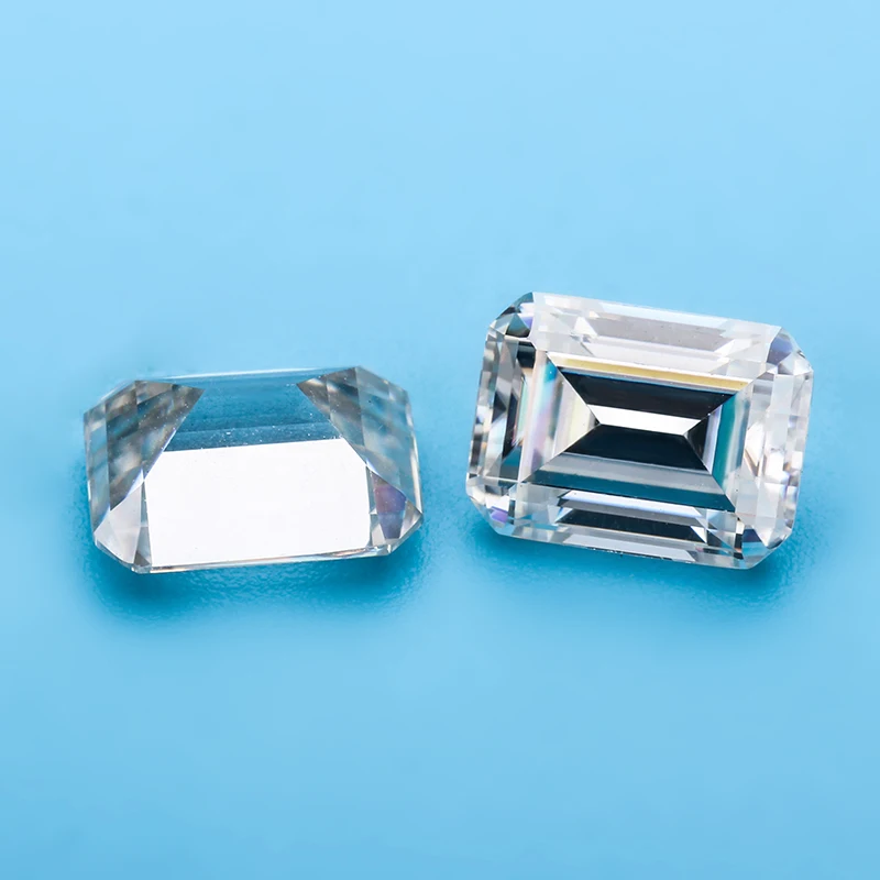 high quality vvs white color moissanite Starsgem company wholesale 4 ct emerald cut moissanite