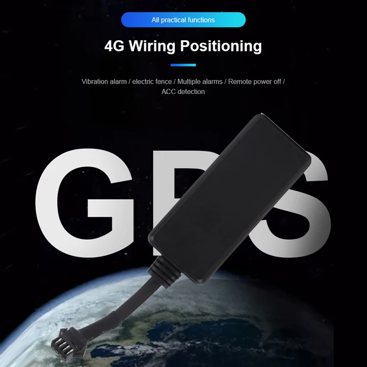 4G Car GPS Tracker Wide Voltage 90V Electric Car Locator Motorcycle GPS Tracker  Global Use