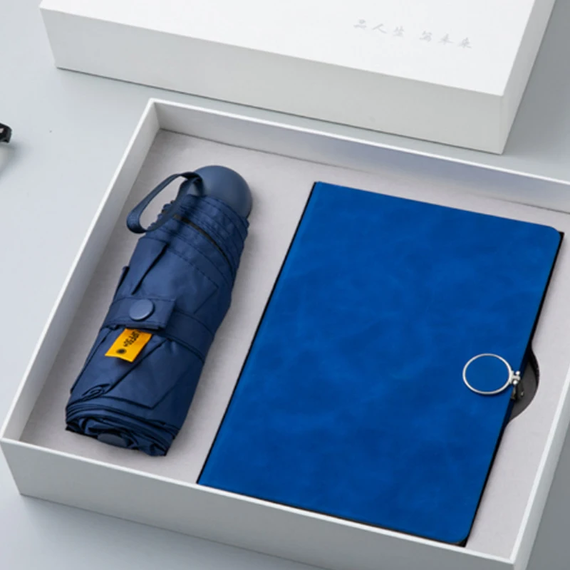 HK Business gift set umbrella notebook souvenir company annual meeting gift box for employees and customers