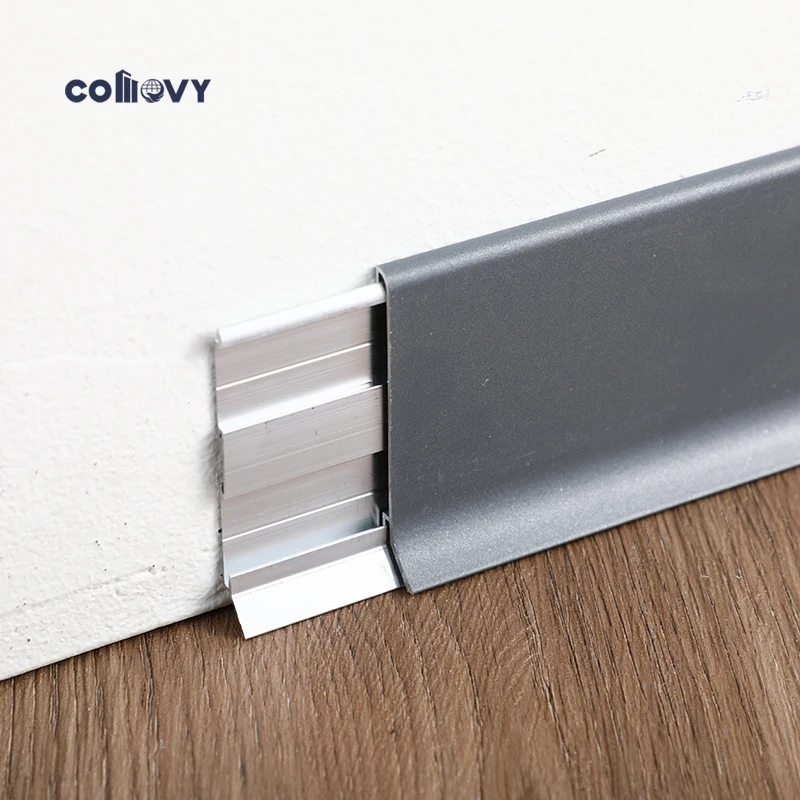 Comovy красивые цвета настенный плинтус 304 15 см металлическая нержавеющая сталь линия для мобильного дома край платформы