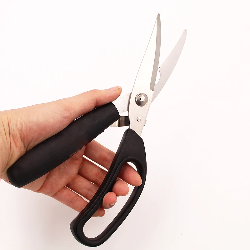 Kitchen Scissors Heavy Duty black Chicken Poultry Shears Sharp Meat Scissors and Poultry Shears