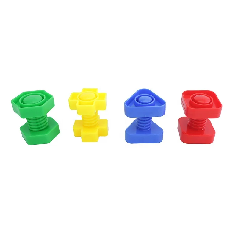 Preschoolers Toys Screw And Nuts Educational Montessori Bolt Toy, Safe Material Plastic Screw Nut Occupational Therapy Tools
